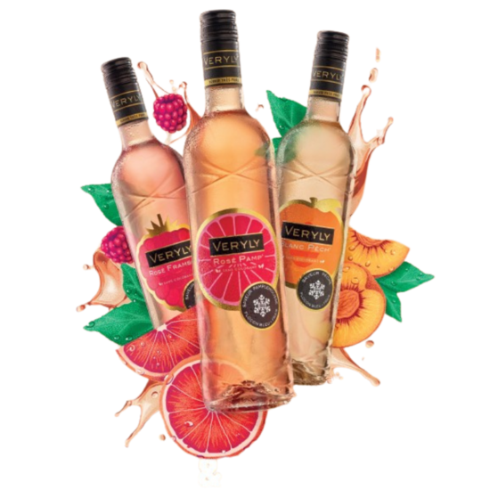 Bouteilles Veryly aux différentes saveurs